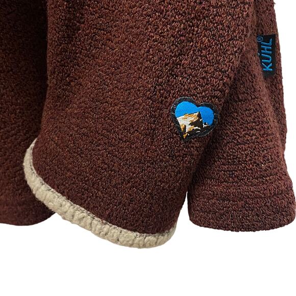KUHL Alfpaca Fleece 1/4 Zip‎ Burgundy Red Women’s S Pullover Top Sweater Jacket - Picture 4 of 7